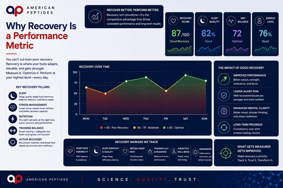 Infographic: why recovery is a performance metric — tracked recovery dashboard