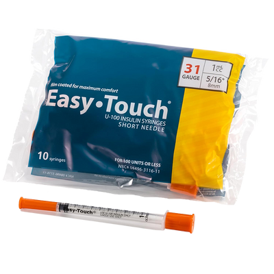 EASY TOUCH 31 G SYRINGE 1 ML – PACK OF 10