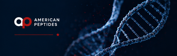 American Peptides DNA helix graphic — retatrutide vs tirzepatide vs semaglutide receptor comparison