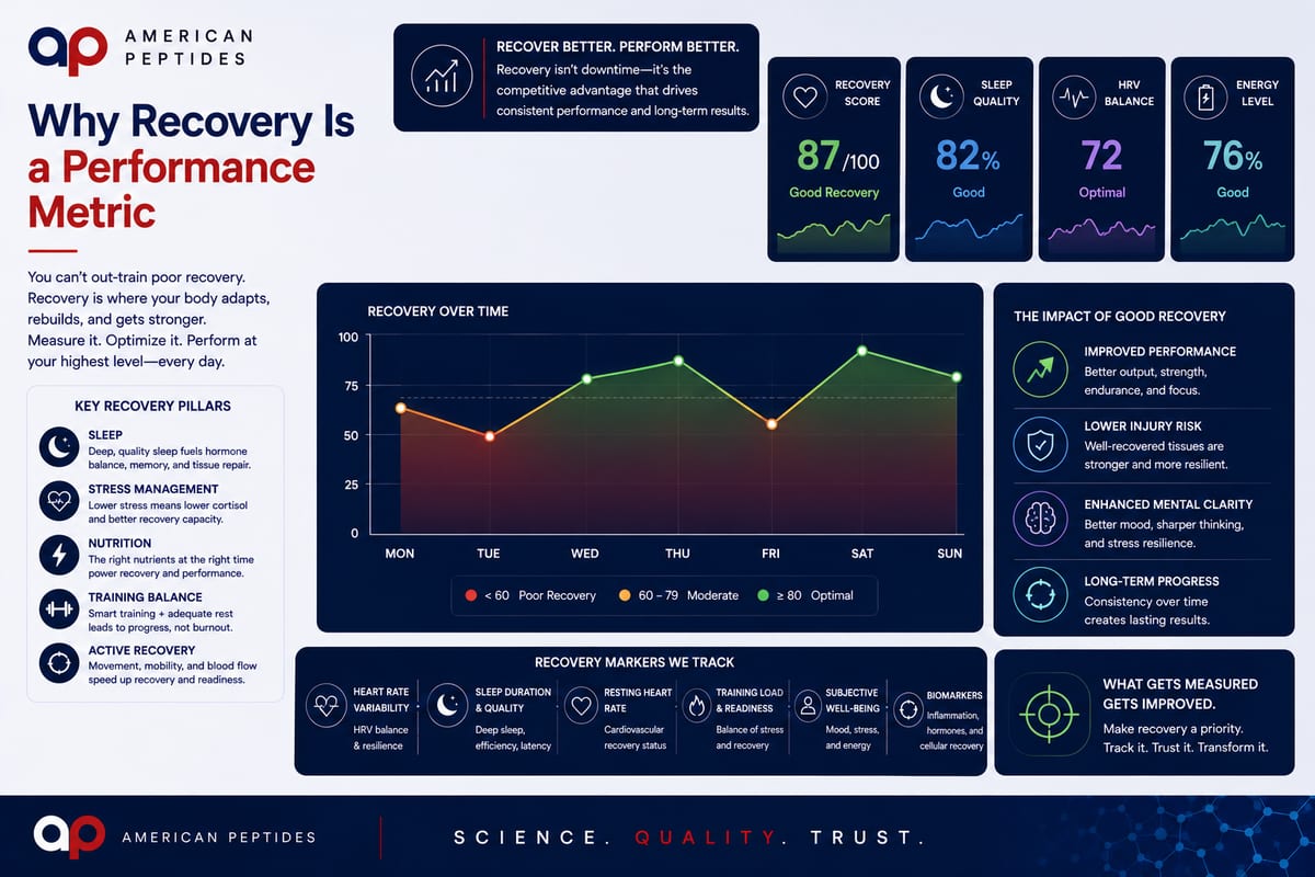 Infographic: why recovery is a performance metric — tracked recovery dashboard