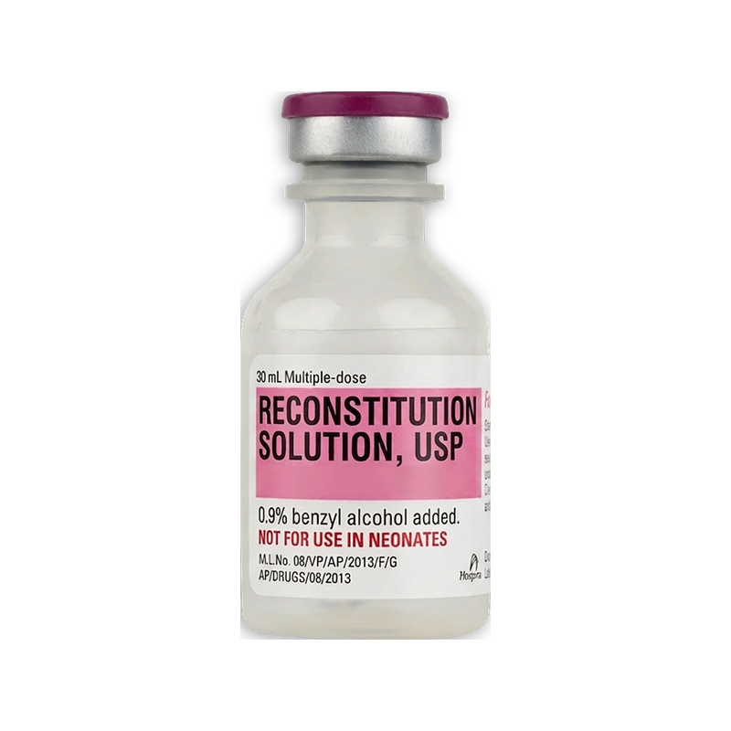 bac water without benzyl alcohol RECONSTITUTION SOLUTION 30 ML BOTTLE – American Peptides