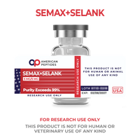 SELANK + SEMAX 5mg/5mg research peptide blend vial
