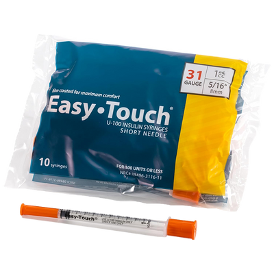 EASY TOUCH 31 G SYRINGE 1 ML – PACK OF 10