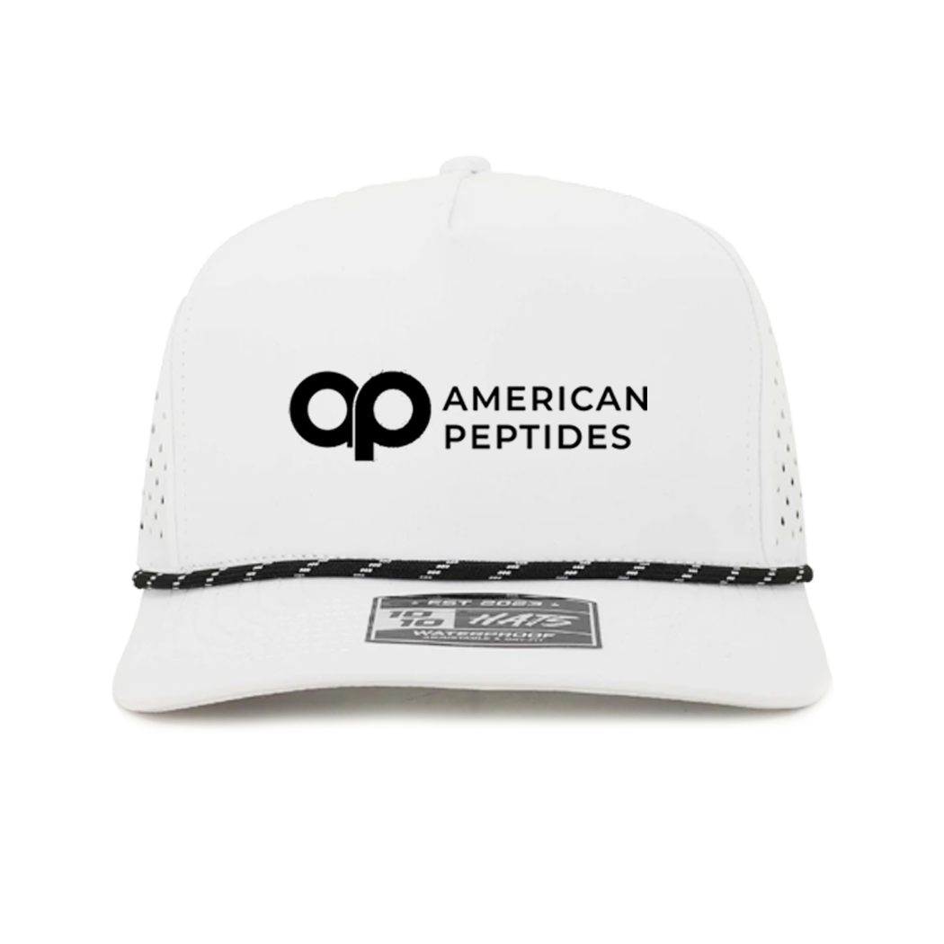 AP Performance Hat — White / Black Rope — Research Use Only